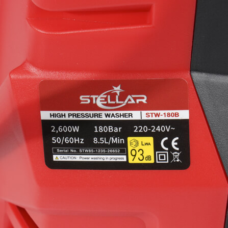 เครื่องฉีดน้ำแรงดันสูง STELLAR รุ่น TMW-180B 180 บาร์ 2600_5